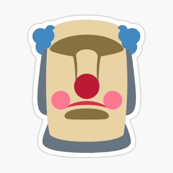 Moai emoji Sticker for Sale by SeyMeme