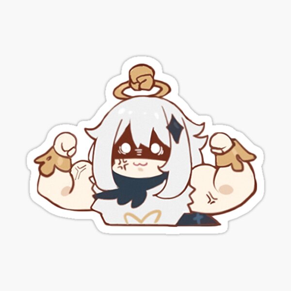 Paimon Genshin Impact Sticker Attack Up Leave It To Me Sticker By Asiapenguin Redbubble