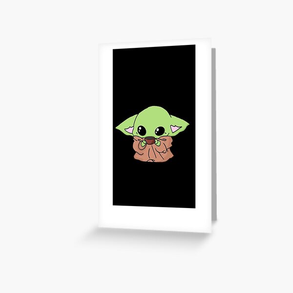 baby yoda Greeting Card