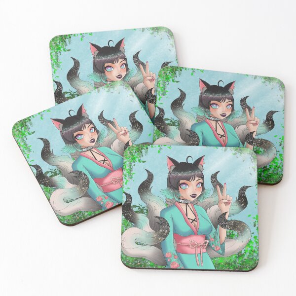 Item preview, Cat girl with a Japanese dress designed and sold by Kutangelwings.