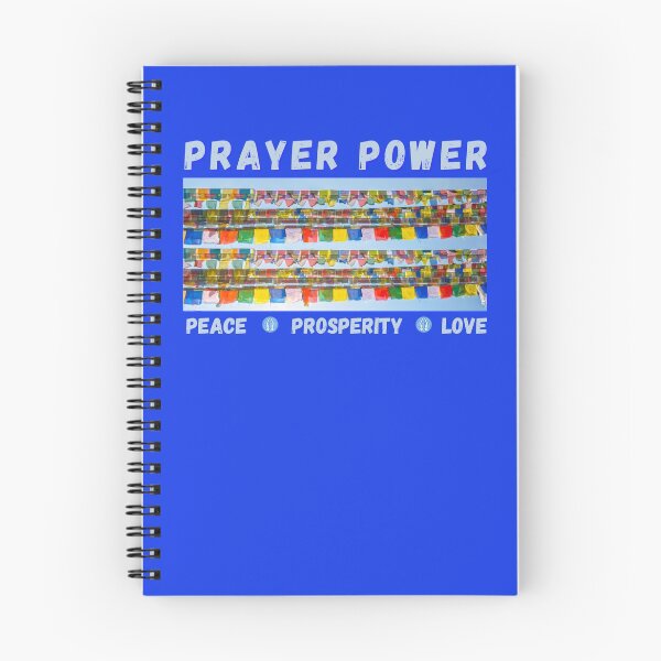 Item preview, Prayer Power with prayer flags  -English  designed and sold by Rebecca Abraxas.