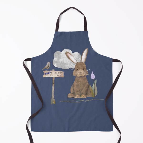Item preview, Send a hug because I miss you. Adorable watercolor rabbit illustration designed and sold by Caroline Laursen.