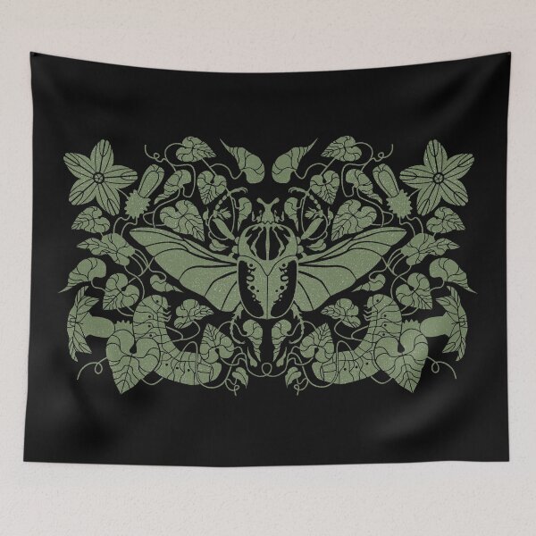 Item preview, Beetle Bloom Dark designed and sold by Dapperbug.