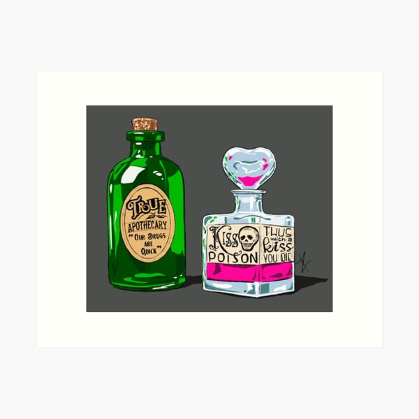 Aperçu de l'œuvre Les poisons de Romeo créée et vendue par audreyoddity.