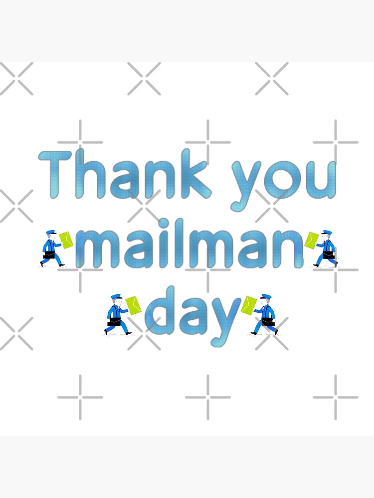 "Thank you mailman traditional day gift for workers in post office