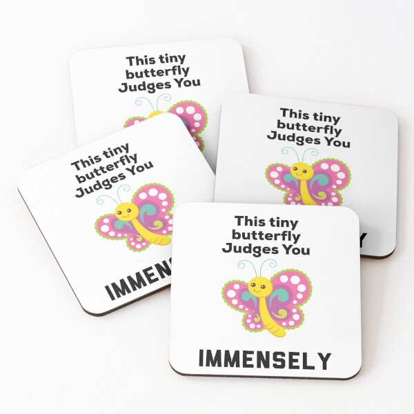 Item preview, This Tiny Butterfly Judges You, Immensely  designed and sold by UncleStuScience.