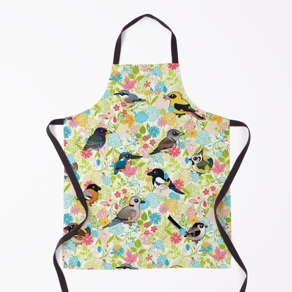 Item preview, Cartoon European Birds in Colorful Flowers by Birdorable designed and sold by Birdorable.
