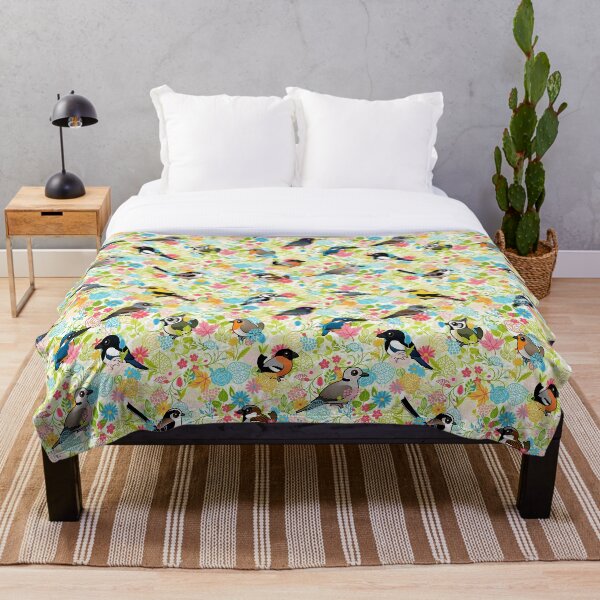 Item preview, Cartoon European Birds in Colorful Flowers by Birdorable designed and sold by Birdorable.