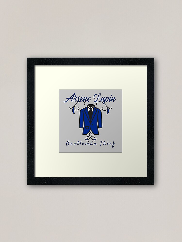 Arsene Lupin Gentleman Thief Sticker Design | Framed Art Print