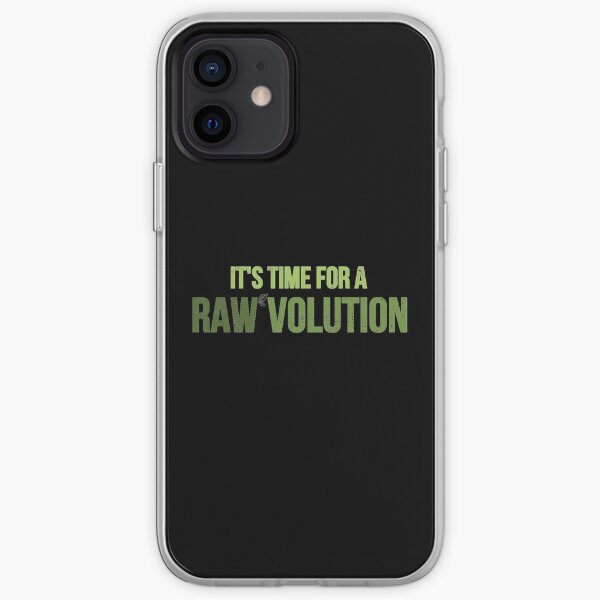 Time For A RAWvolution Raw Vegan print iPhone Soft Case