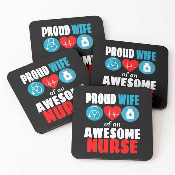 Item preview, Proud wife of an awesome nurse designed and sold by CraftsforKai.