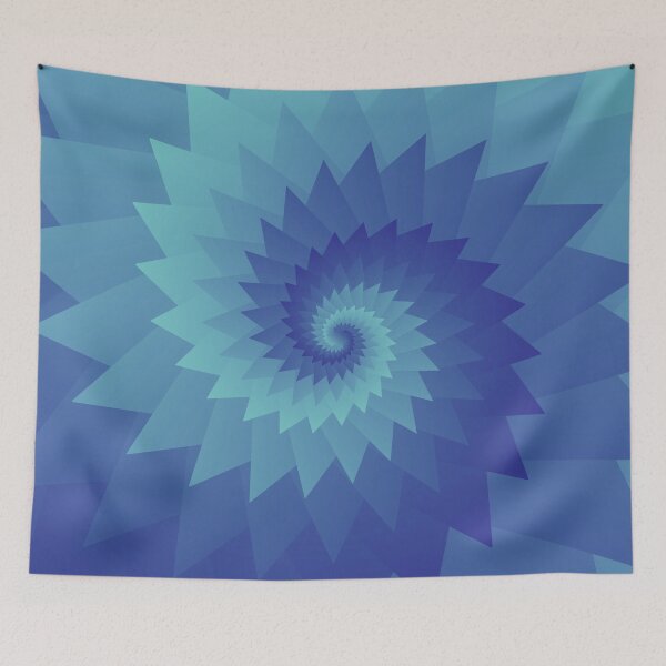 Item preview, Blue gradient spiral design designed and sold by myseptember18th.