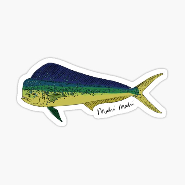 Vista previa del artículo con la obra «Mahi mahi», diseñado y vendido por WHELK.