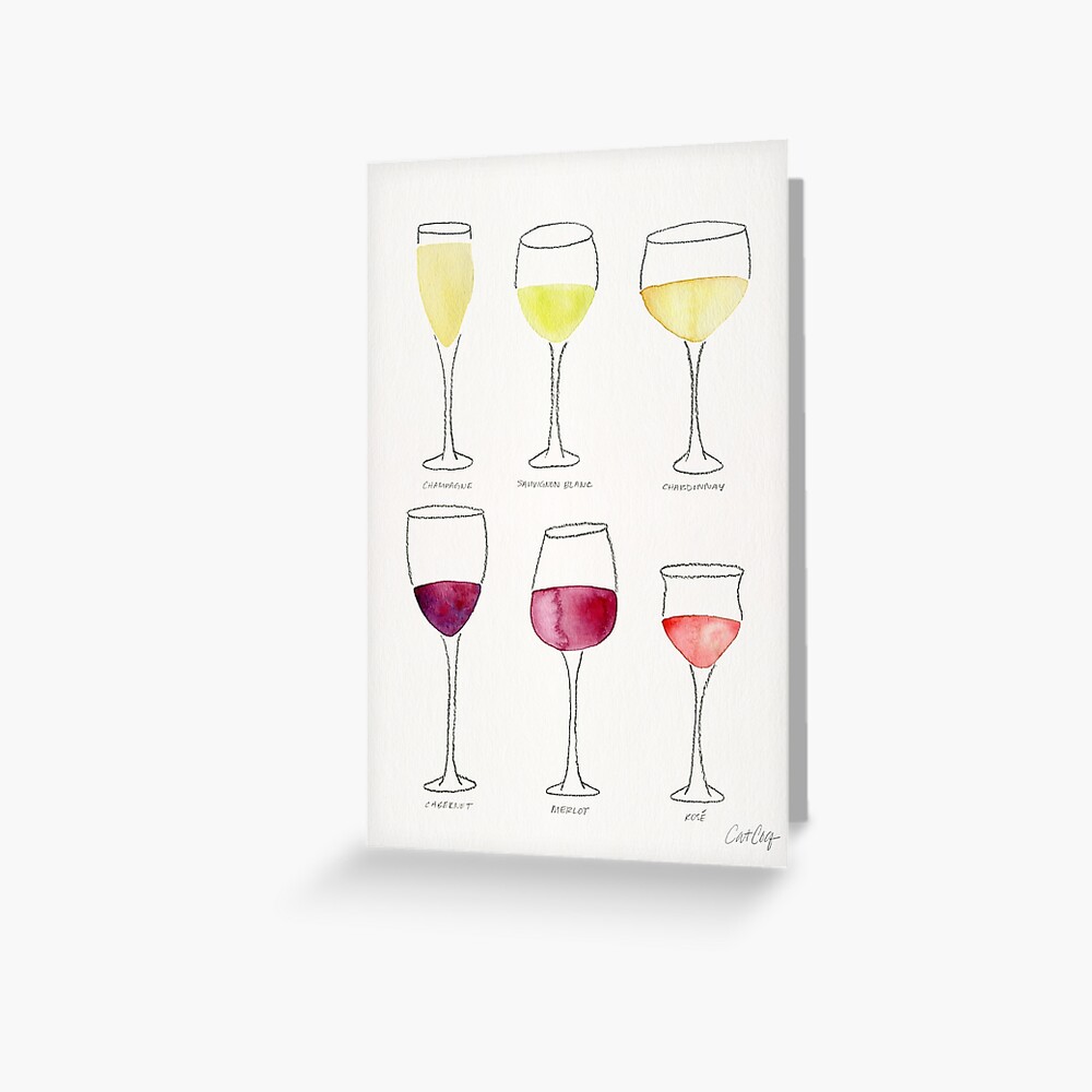 Wine Collection Greeting Card