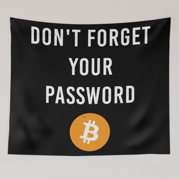 Item preview, Funny Forgot Bitcoin Password Gifts designed and sold by ShirtsandStuffs.