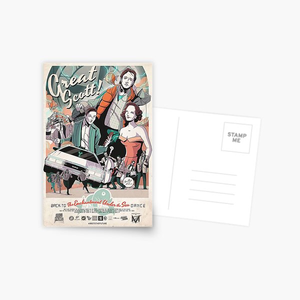 Carte postale for Sale avec l'œuvre « Retour vers le futur GRAYS SPORTS  ALMANAC » de l'artiste SpaceAgency