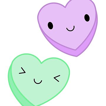 Valentines Day Kawaii Hearts