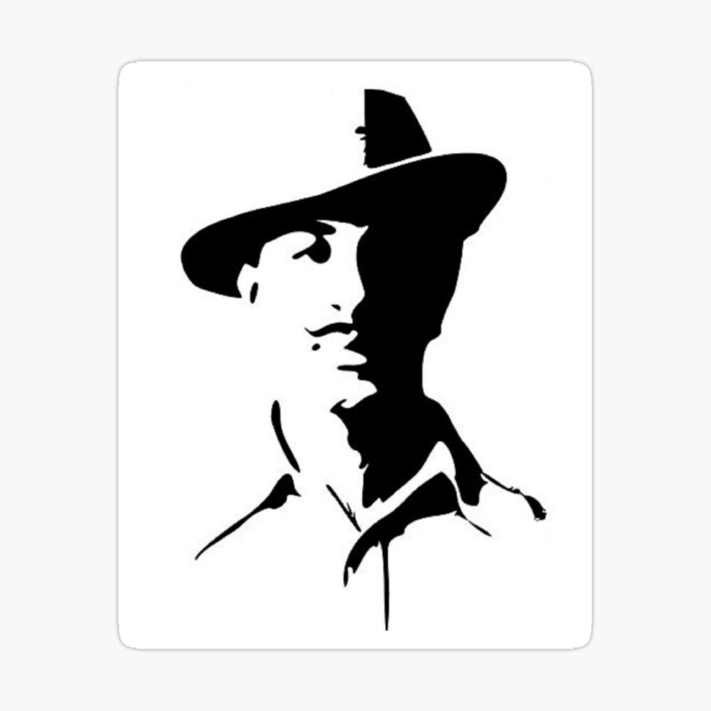 Download Caption: The Fearless Revolutionary: A Digital Artwork of Shaheed Bhagat  Singh Wallpaper | Wallpapers.com