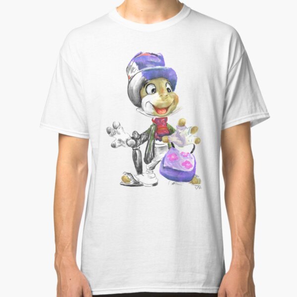 Charcoal and Oil - Jiminy Cricket Classic T-Shirt