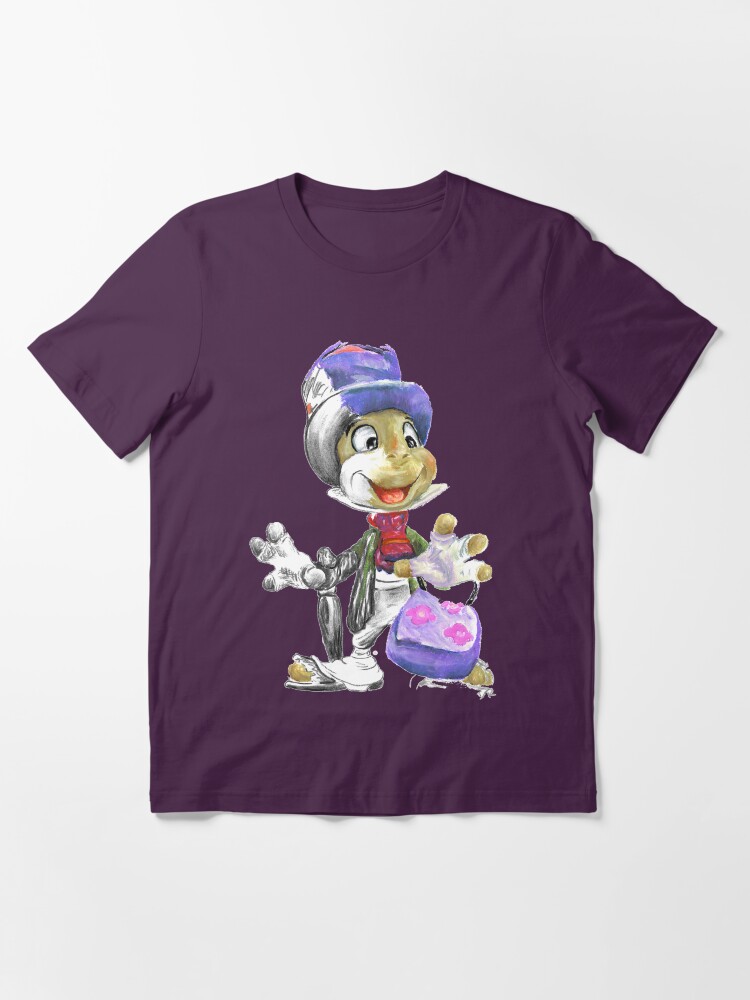 Alternate view of Charcoal and Oil - Jiminy Cricket Essential T-Shirt