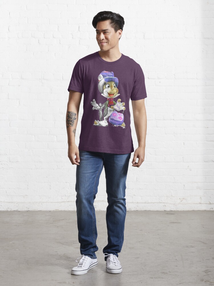 Alternate view of Charcoal and Oil - Jiminy Cricket Essential T-Shirt