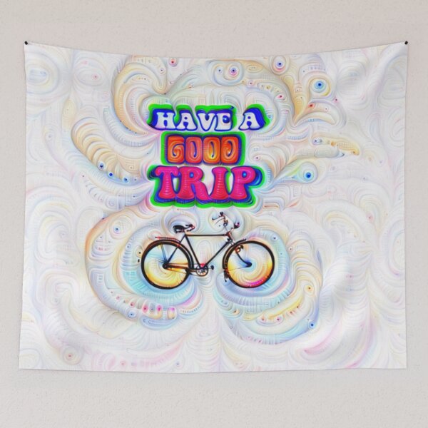 Item preview, ACID STICKER - PSYCHODELIC POSTER - BICYCLE designed and sold by Francesc Xavier Carrera Güenaga.