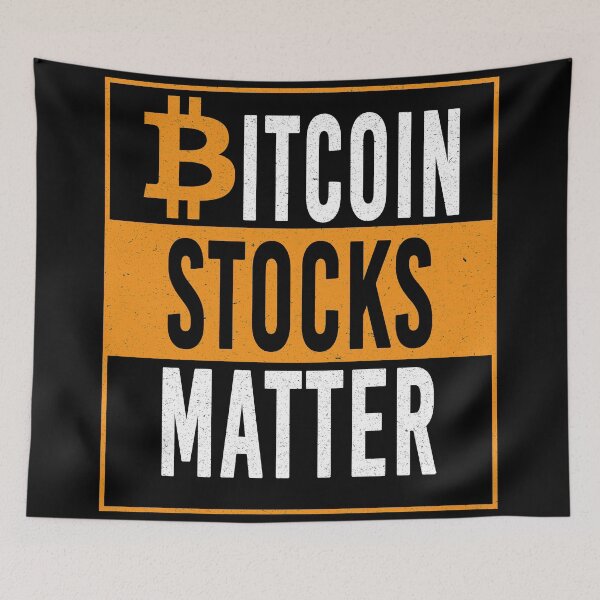 Item preview, Funny Bitcoin Stocks Matter Parody Gifts  designed and sold by ShirtsandStuffs.
