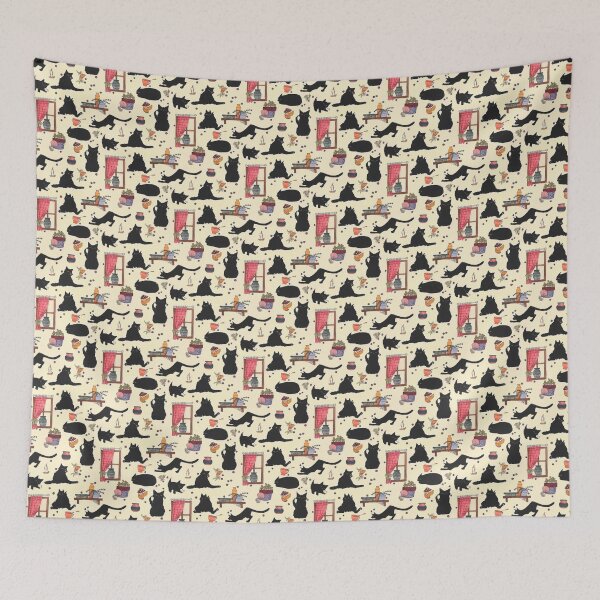 Item preview, Black Cat Pattern designed and sold by crabkazoo.