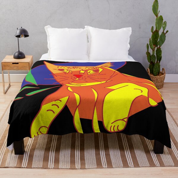 Item preview, Disgruntled Orange Cat On Pillow designed and sold by Melissa Graf.