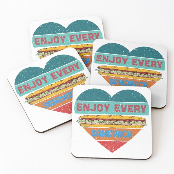 Item preview, Enjoy Every Sandwich Heart Sandwich Lover designed and sold by ForFunDesigns.