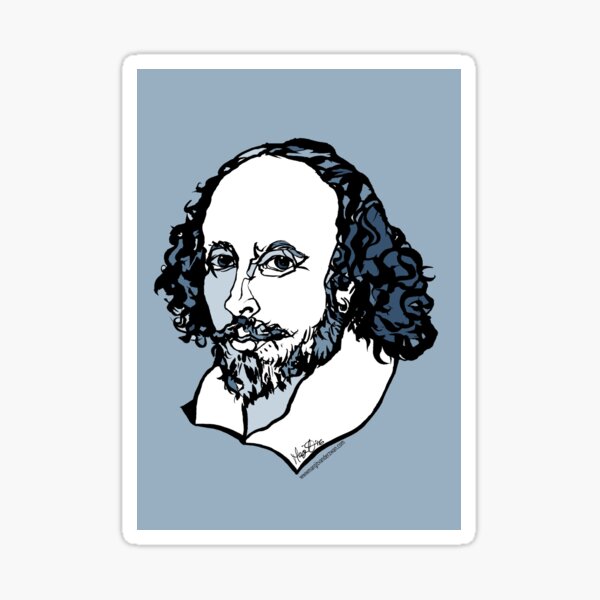 William Shakespeare : The Bard Sticker