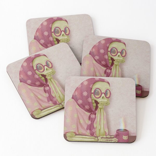 Item preview, Skeleton drinking coffee  designed and sold by MadebyCRO.
