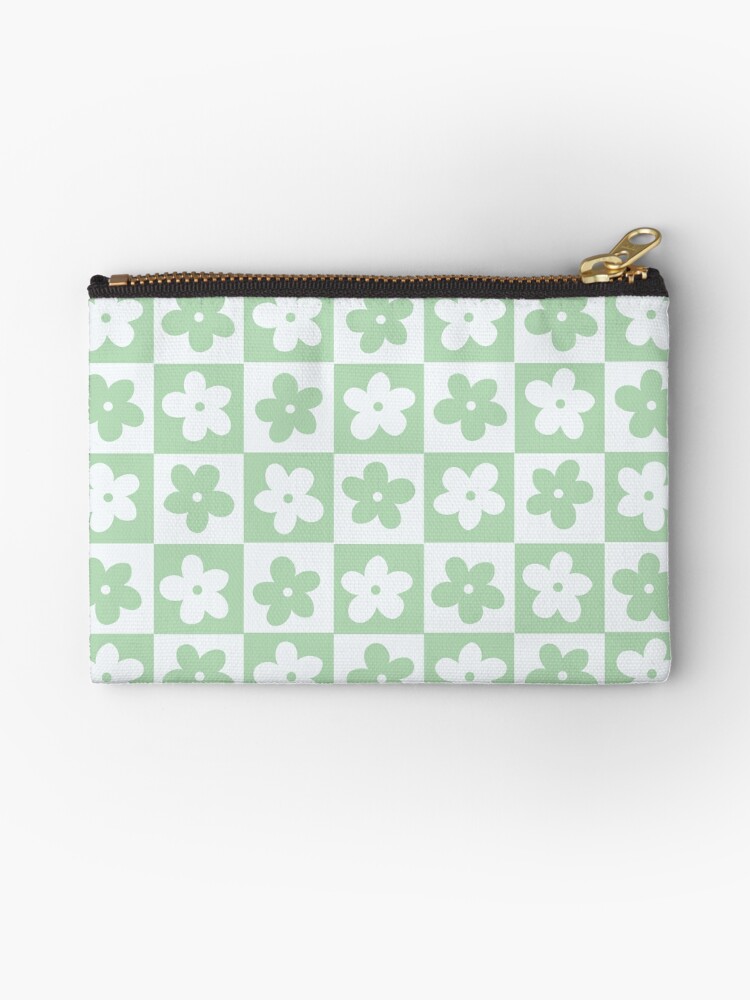 Coin Pouch Green Checkered