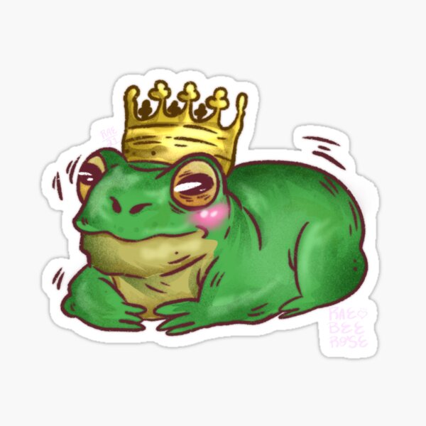 Frog King Sticker