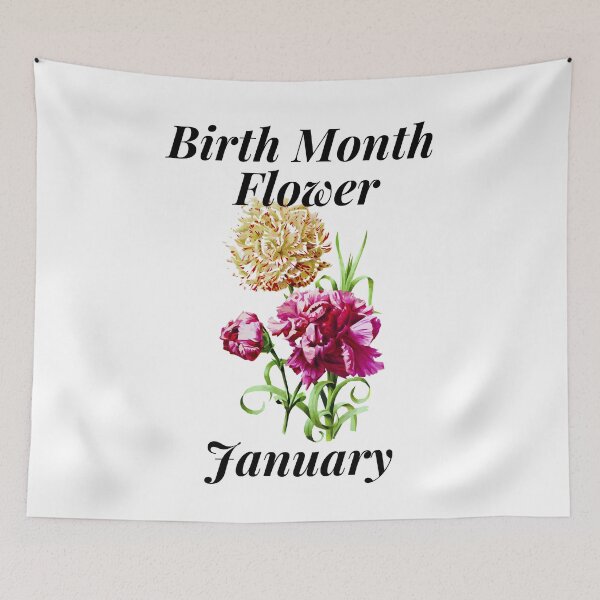 Item preview, Birth Month Flowers January. designed and sold by MacjarrGems.