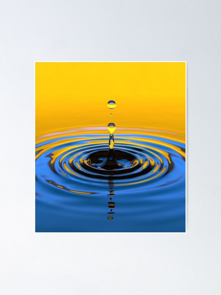 Ripple effect in water Poster for Sale by CityOwl