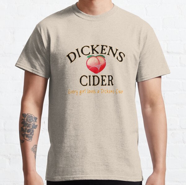"DICKENS Cider" Tshirt by CockTees Redbubble