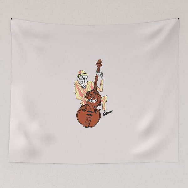 Item preview, skeleton playing bass  designed and sold by shoprose.