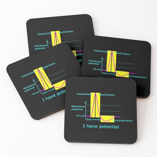 Item preview, I Have Potential - Action Potential, Neuroscience, Psychology, Psych, Biopsychology, Funny Psychology, Brain, Neurotransmitter, Dopamine designed and sold by jadedscientist.