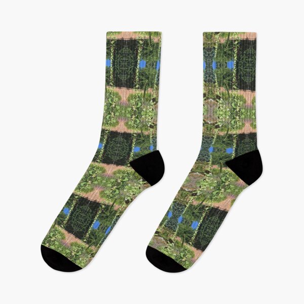 Item preview, Botanical Divine, Deep Purple Hollyhocks in the Summertime Gardens designed and sold by RoseAromas.