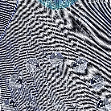 Artwork thumbnail, Geometric Star Rays (Inverted) by Jason Tompkins