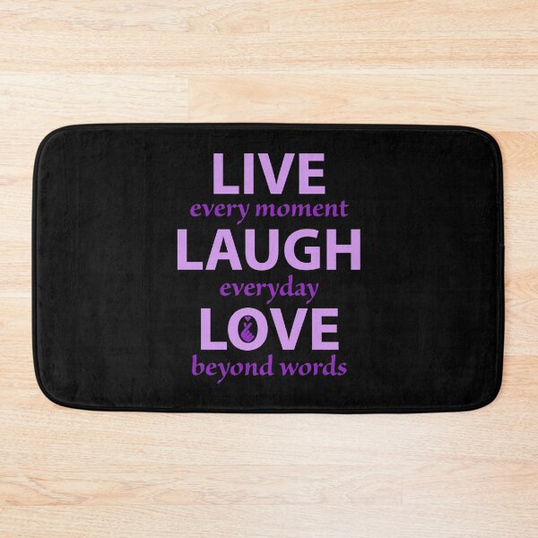 Item preview, live every moment, laugh everyday, love beyond words.  finger love sign designed and sold by doctors-apparel.
