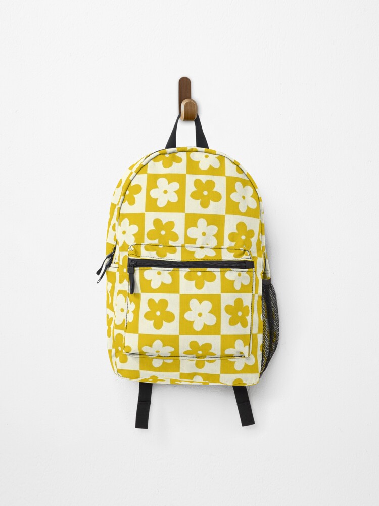 Yellow and Off Checkered with Backpack for Sale by xxroseate | Redbubble