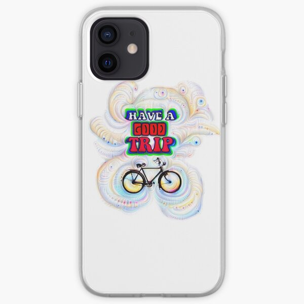 ACID STICKER - PSYCHODELIC POSTER - BICICLETA Funda blanda para iPhone