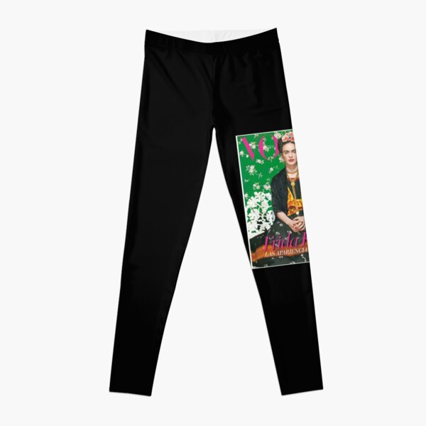 PLAB Womens Frida Kahlo Skulls & Roses Pattern Leggings PLAB Womens Frida Kahlo Skulls & Roses Pattern Leggings