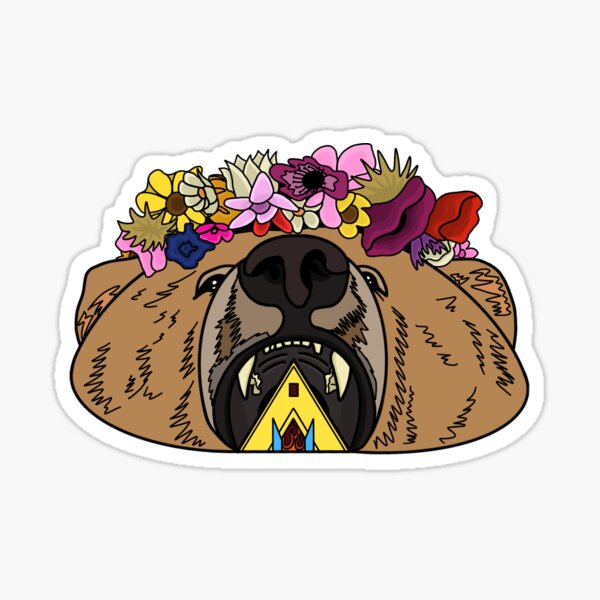 Item preview, flowers on bear designed and sold by ktell1.