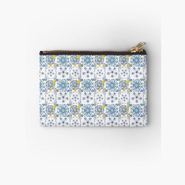Item preview, Blue tiles Sicilian style citrus fruit pattern. designed and sold by MariaMarinova.