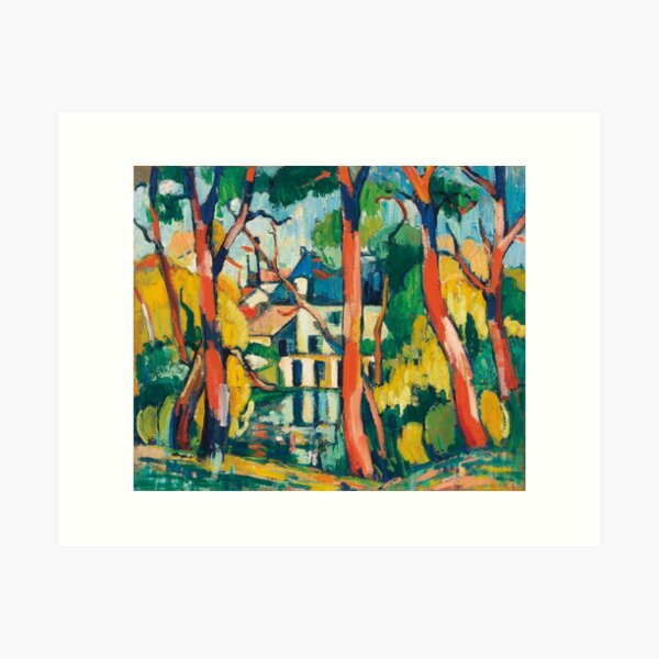 Item preview, Maurice de Vlaminck Arbres a la Maison Bleu designed and sold by emidye20.
