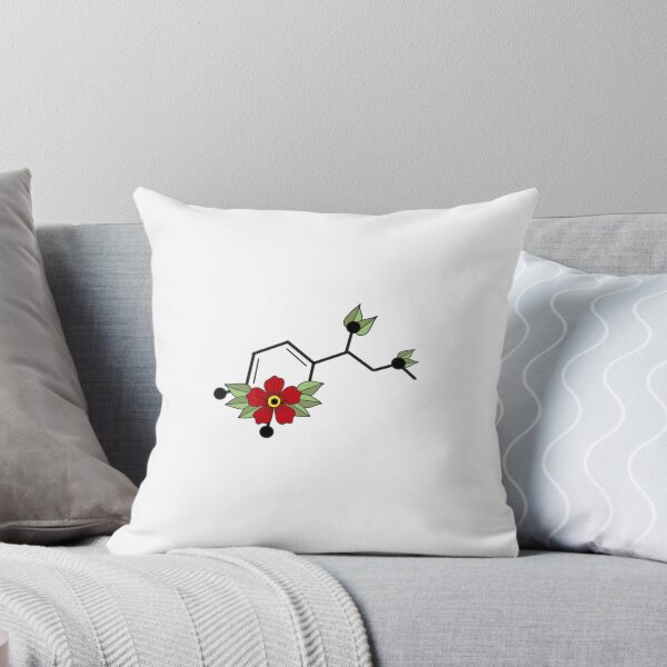 Item preview, Adrenaline Molecule with Red Flowers, Tattoo Design designed and sold by 10pmCreations.