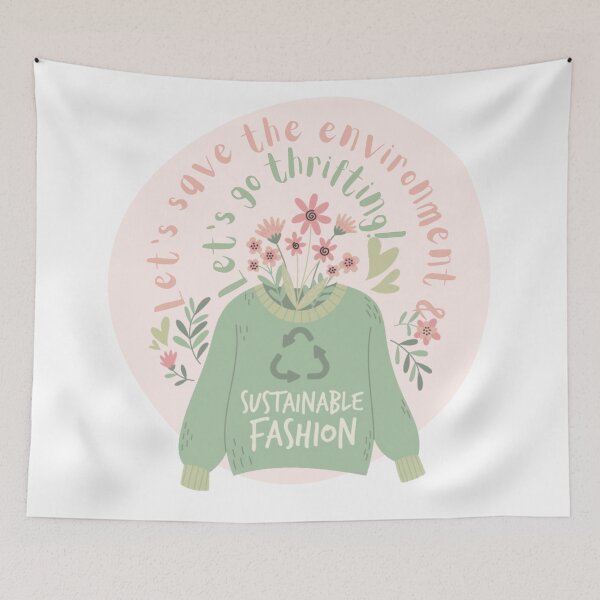 Item preview, Save the Environment and thrift  designed and sold by Dollfacedesign.